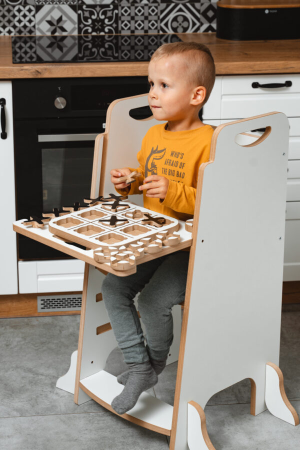 Kitchen Helper Montessori | 2w1 Step | Wieża + Stolik z Blatem | Pomocnik Kuchenny dla Dzieci - obrazek 4