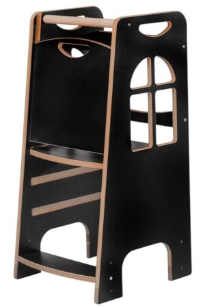 Tower Step Black | Pomocnik Kuchenny Montessori | Bezpieczny | Kitchen Helper