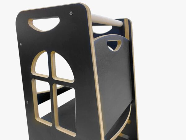 Tower Step Black | Pomocnik Kuchenny Montessori | Bezpieczny | Kitchen Helper - obrazek 5