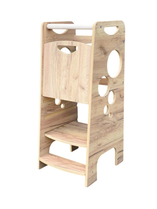 Bubble Step Wood Style | Pomocnik Kuchenny Montessori | Bezpieczny | Kitchen Helper - obrazek 3