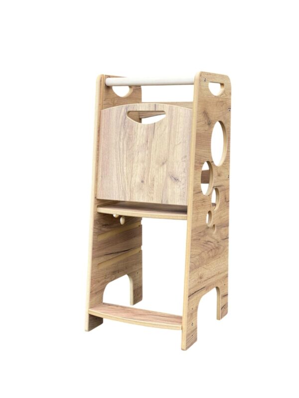 Bubble Step Wood Style | Pomocnik Kuchenny Montessori | Bezpieczny | Kitchen Helper - obrazek 4