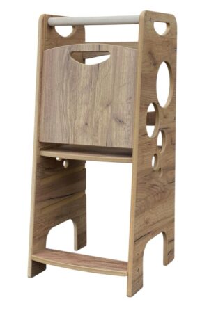 Bubble Step Wood Style | Pomocnik Kuchenny Montessori | Bezpieczny | Kitchen Helper