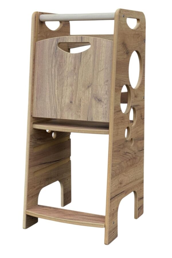 Bubble Step Wood Style | Pomocnik Kuchenny Montessori | Bezpieczny | Kitchen Helper