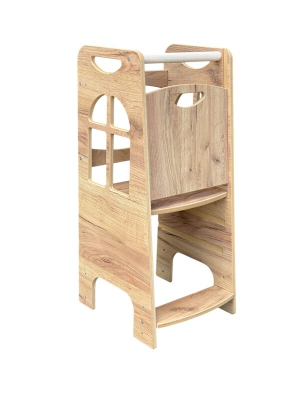 Tower Step Wood Style | Pomocnik Kuchenny Montessori | Bezpieczny | Kitchen Helper - obrazek 2