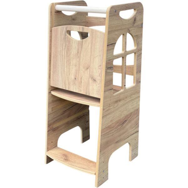 Tower Step Wood Style | Pomocnik Kuchenny Montessori | Bezpieczny | Kitchen Helper - obrazek 3