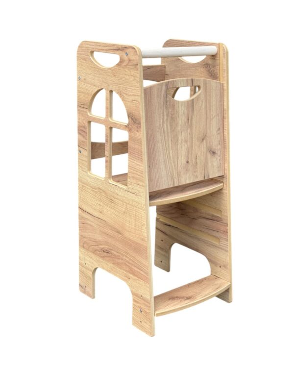 Tower Step Wood Style | Pomocnik Kuchenny Montessori | Bezpieczny | Kitchen Helper - obrazek 6