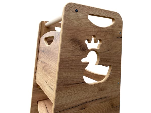 Quack Step Wood Style | Pomocnik Kuchenny Montessori | Bezpieczny | Kitchen Helper - obrazek 7