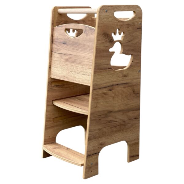 Quack Step Wood Style | Pomocnik Kuchenny Montessori | Bezpieczny | Kitchen Helper - obrazek 8