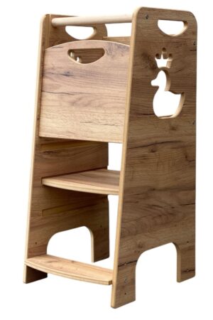 Quack Step Wood Style | Pomocnik Kuchenny Montessori | Bezpieczny | Kitchen Helper