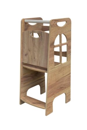 Tower Step Wood Style | Pomocnik Kuchenny Montessori | Bezpieczny | Kitchen Helper